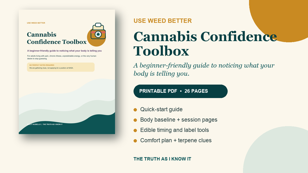 Cover of the Use Weed Better Cannabis Confidence Toolbox