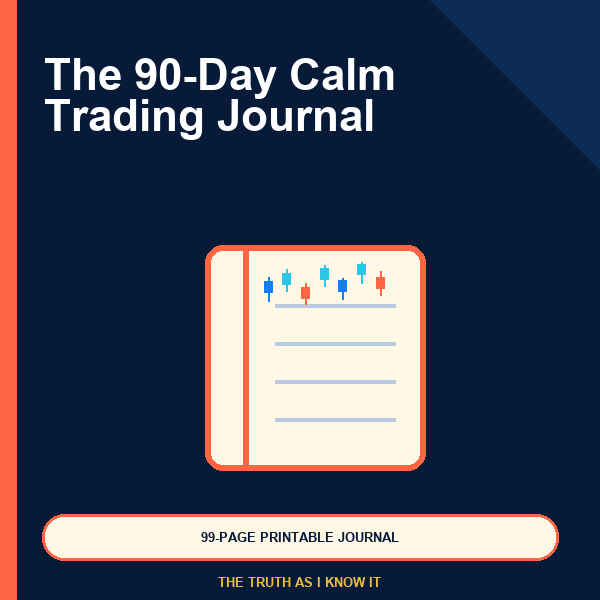 The 90-Day Calm Trading Journal cover